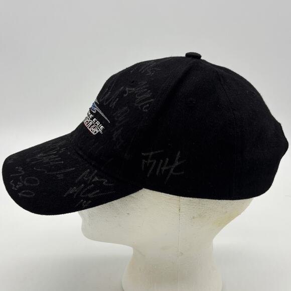 Lake Erie Monsters Hockey Autographed Hat OSFM Strapback Sportswear Black Cap - Picture 4 of 11